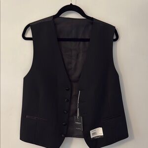 Men's Black Vest by VanHeusen